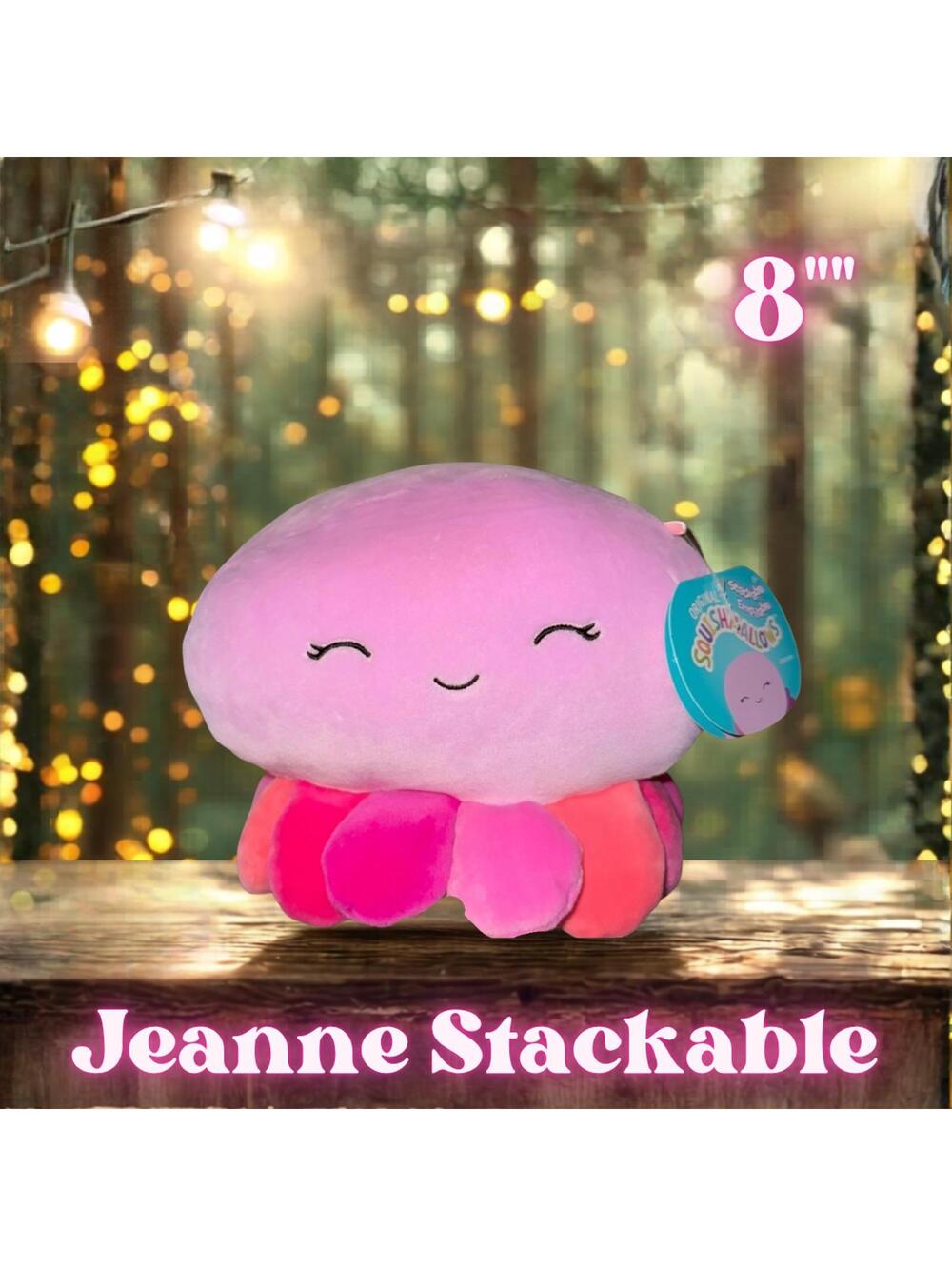 NWT Squishmallows Jeanne the Octopus Stackables 8"